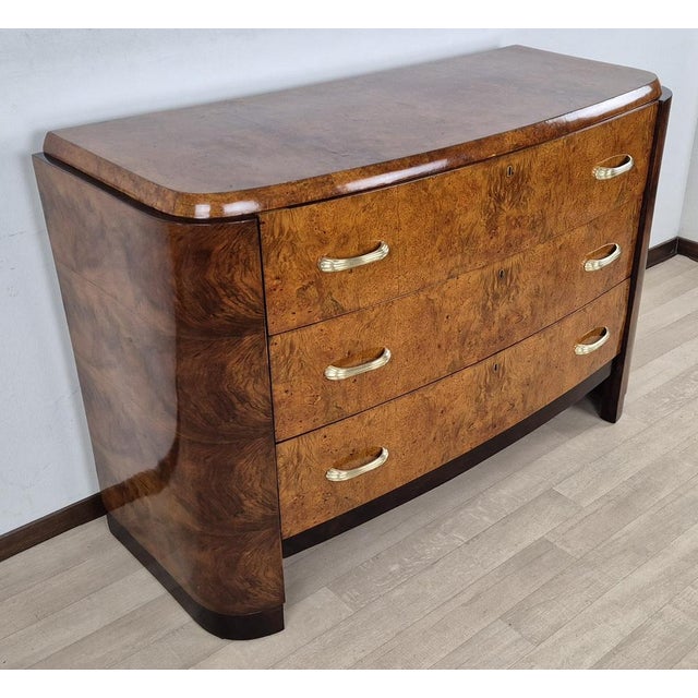 Wood Milanese Art Deco Dresser, 1924 For Sale - Image 7 of 18