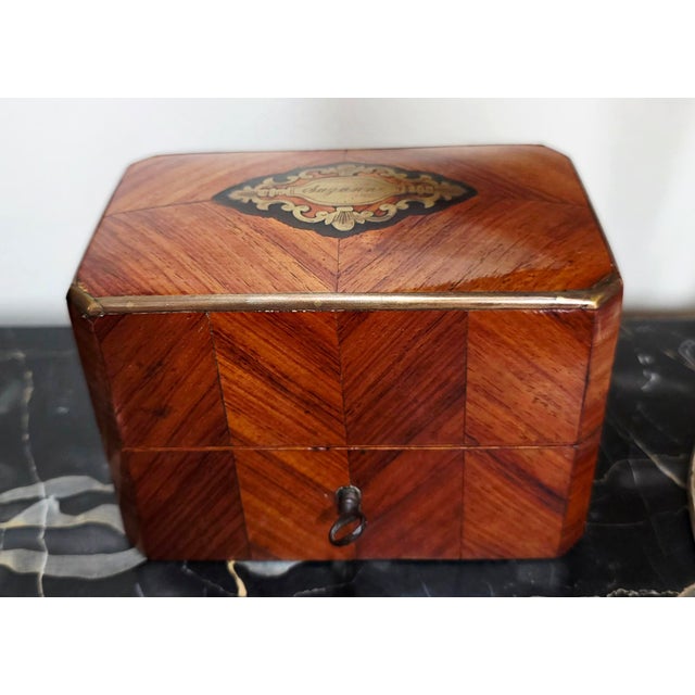 French Set of 4, Antique French Napoleon III Era Scent Caddy / Perfume Box For Sale - Image 3 of 11