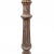 Brass Hand-Carved Wood Candlestick From India, Mid-20th Century For Sale - Image 8 of 13