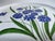 Late 20th Century Italian Glazed White Pottery Platter With Blue Cornflowers For Sale - Image 12 of 18