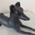 Black Antique Cast Iron Resting Whippet Greyhound Hearth Statue For Sale - Image 8 of 17