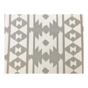 Pindler Flagstaff Bark Indoor Outdoor Water & Stain Resistant Taupe Cream Southwestern Ikat Ethnic Upholstery