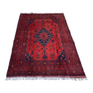 Brick Red Tribal Beautiful Hand Knotted Khal Mohammadi Rug For Sale
