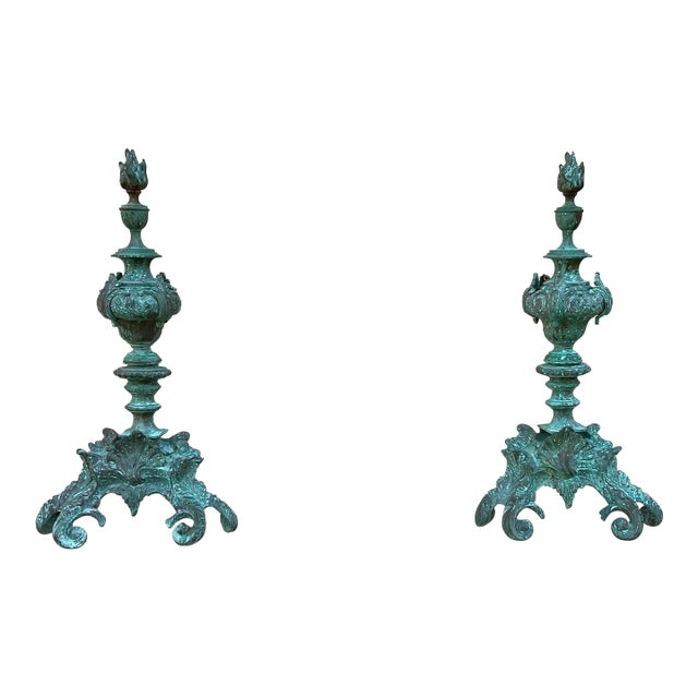 One-of-a-Kind Ornate Bronze Wall Sculptures – Antique Architectural Salvage For Sale