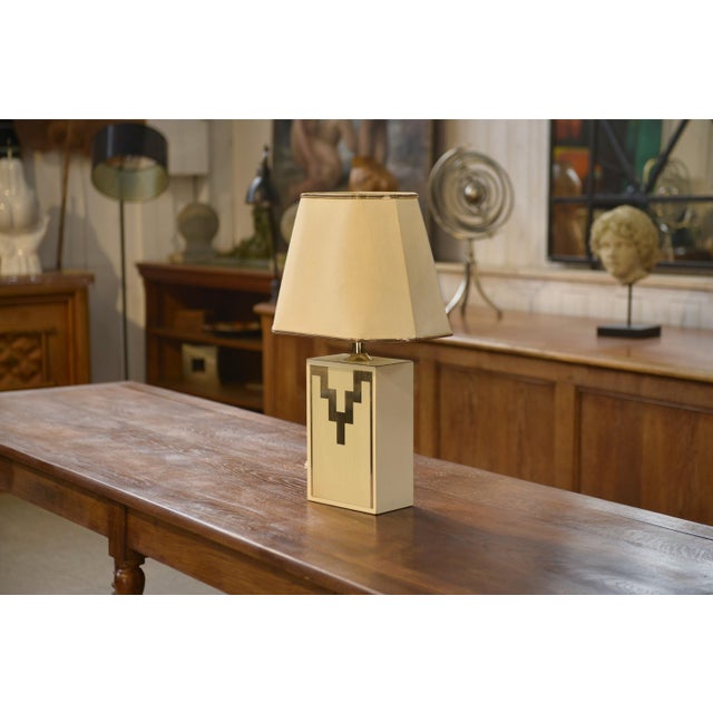 Paper Art Deco Style Table Lamp, 1970s For Sale - Image 7 of 7