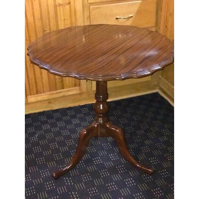 1940s Imperial Grand Rapids Solid Mahogany Pie Crust Edge Table Chairish