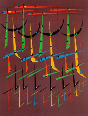 Composition - Original Lithograph by Raphael Alberti - 1972 1972