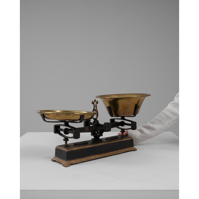 French 19th Century French Iron & Brass Scale For Sale - Image 3 of 18