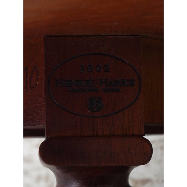 Henkel Harris Oval Mahogany Model 5249 Coffee Table For Sale - Image 11 of 12