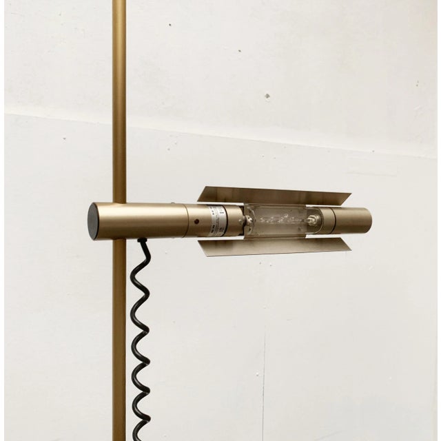 Gold Vintage Halo 250 Floor Lamp by Rosemarie and Rico Baltensweiler for Swiss Lamps International For Sale - Image 8 of 18