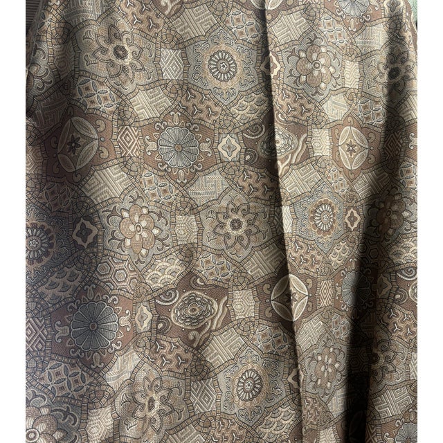 Clarence House Gold Viscose & Cotton Brocade- Two 1/2 Panels Sewn Together For Sale - Image 9 of 9