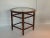 1970s Vintage Faux Bamboo Walnut and Glass End Table For Sale - Image 11 of 12