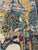Blue French Screen-Printed Silk Tapestry with Enchanted Park in the style of Aubusson, 1950s For Sale - Image 8 of 18