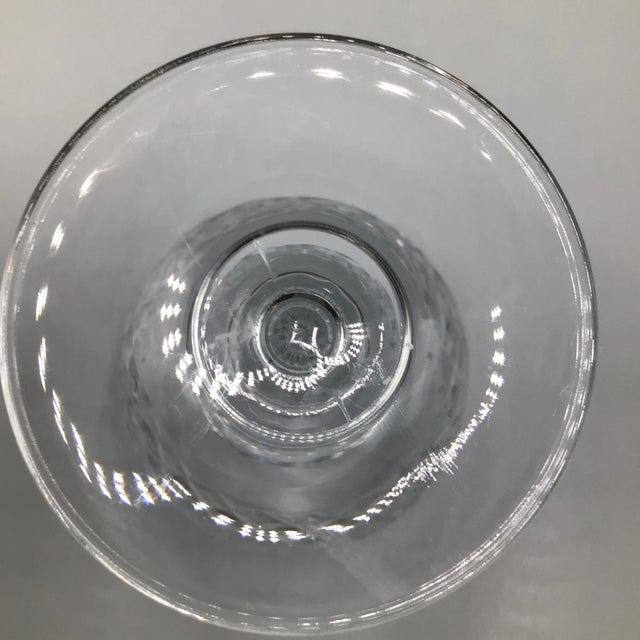Glass Mikasa Montclair Wine Glasses Blown Cut Crystal-Set of 7 For Sale - Image 7 of 13