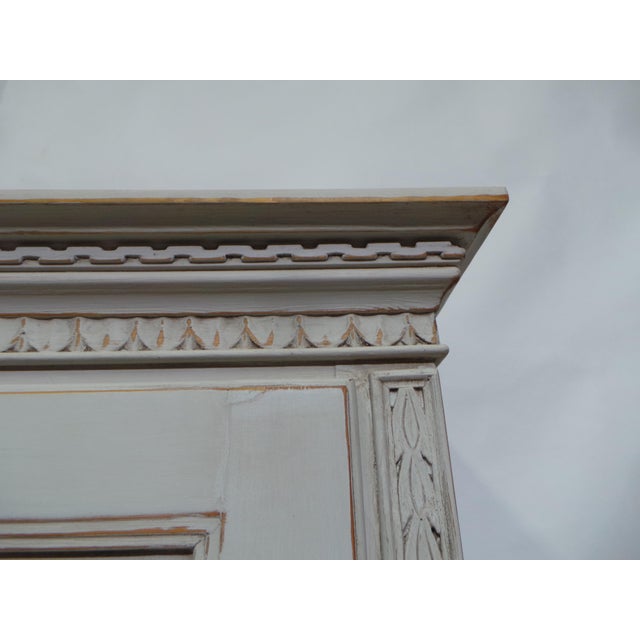 Swedish Gustavian Style 4 Door Hutch For Sale In Miami - Image 6 of 8