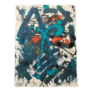Contemporary Original Abstract Painting Signed 1990’s For Sale