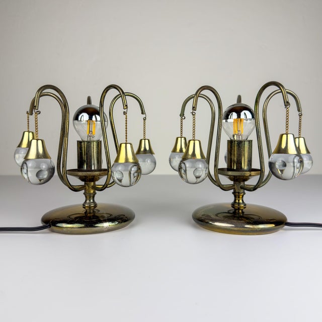 Vintage Murano Table Lamps, 1960s, Set of 2 For Sale - Image 12 of 15