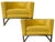 Metal Pair of Milo Baughman Style Club Chairs For Sale - Image 7 of 7