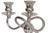 Late 20th Century Silver Plate Twisted Arm Candelabra, a Pair For Sale - Image 5 of 6