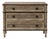 French Louis XVI Style Lattice & Painted 3 Drawer Chest - Restoration Hardware Treillage For Sale