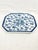 Chinoiserie Vintage Blue and White Chinoiserie Style Serving Platter For Sale - Image 3 of 6