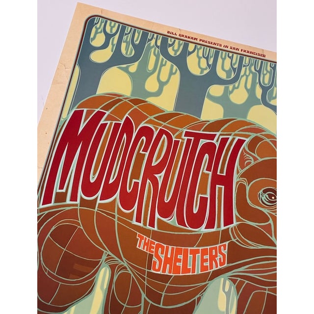 Tom Petty 21st Century "Mudcrutch) Rare Event Poster Fillmore Auditorium San Francisco 2016 For Sale - Image 4 of 8