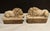 Figurative Late 19th Century Pair of Carved Marble Recumbent Lions For Sale - Image 3 of 5