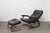 Stunning mid-century “Panter” lounge chair with matching ottoman, designed by Arnt Lande for Westnofa, Norway, in the...