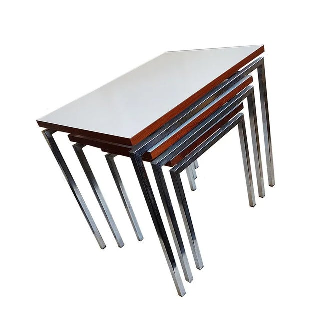 Mid-Century Nesting Tables, Set of 3 For Sale - Image 4 of 8