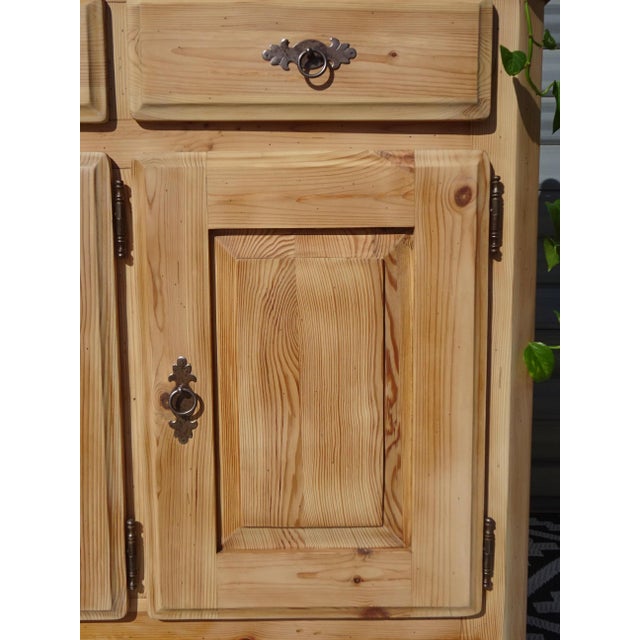 Natural Pine Sideboard, 1980s For Sale - Image 8 of 18