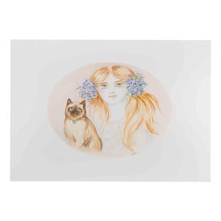 Felicita Frai, Portrait, 1980s, Lithograph For Sale