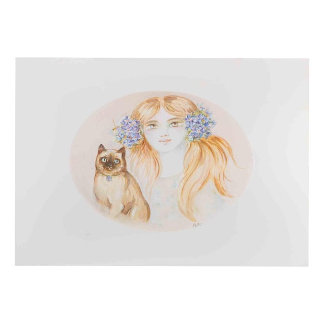 Felicita Frai, Portrait, 1980s, Lithograph For Sale