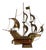 Portuguese Brass Caravel Model Boat Mood Lamp, 1960 For Sale
