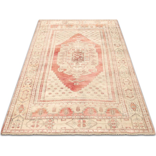 1960s 1960s Turkish Oushak Rug For Sale - Image 5 of 5