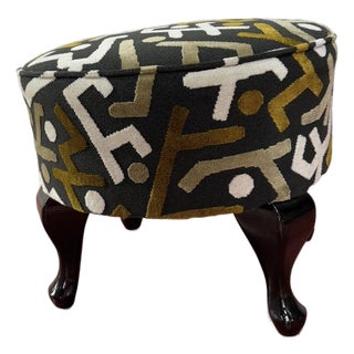 1920s Hungarian Art Deco Foot Stool In For Sale