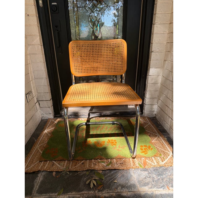 1960s Vintage Italian Cesca Style Cane Chairs – Made in Italy For Sale - Image 5 of 8