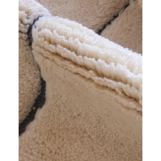 2020's Moroccan Beni M'Rirt Wool Rug - 13.5 X 10.9 Ft For Sale - Image 10 of 10