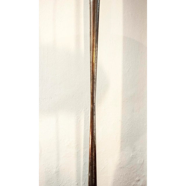 Metal Brass and Glass Floor Lamp by Angelo Brotto for Esperia Italia, 1960s For Sale - Image 7 of 11