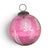 Late 20th Century Cranberry Glass Kugel-Style Botanical Christmas Ornaments, Set of 3 For Sale - Image 14 of 18