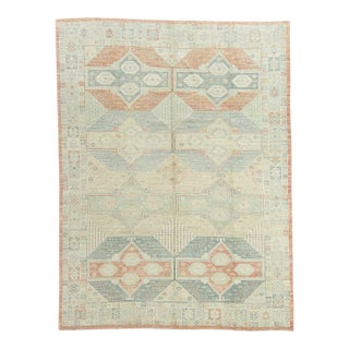 Turkish Oushak Antique Look Rug 10'5" x 13'11" #21307 For Sale