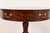 Baker Furniture Georgian Flame Mahogany Pedestal Drum Side Table or Tea Table, Newly Refinished For Sale - Image 10 of 14