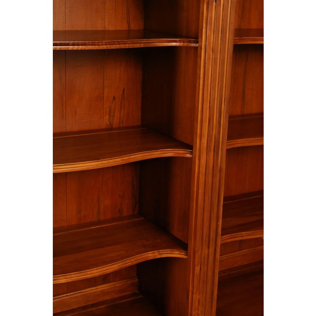 Ethan Allen 'Legacy' Maple Open Carved Library Bookcase For Sale - Image 9 of 18