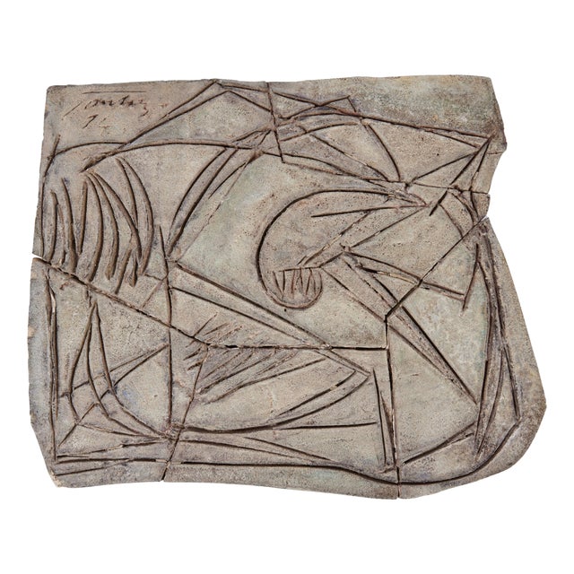 Signed and Dated, Abstract Wall Sculpture, 1974 For Sale