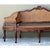 Vintage Carved Wood and Cane Settee For Sale - Image 11 of 12