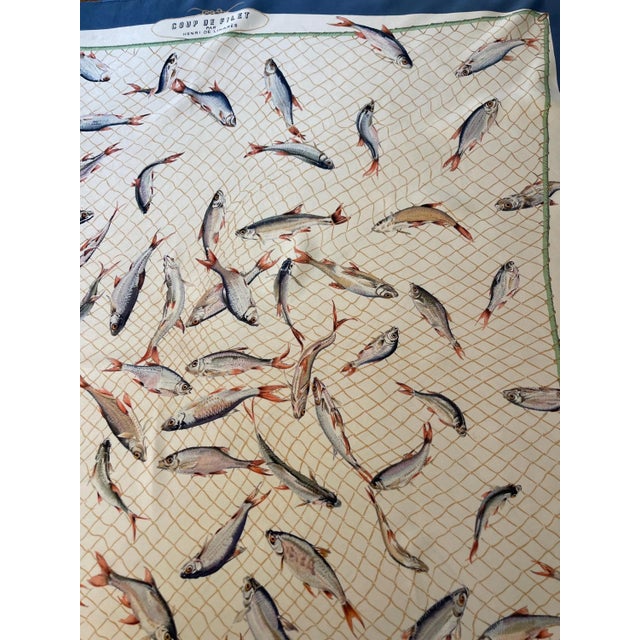 Textile Hermès Scarf « Coup De Filet » 1955 For Sale - Image 7 of 10