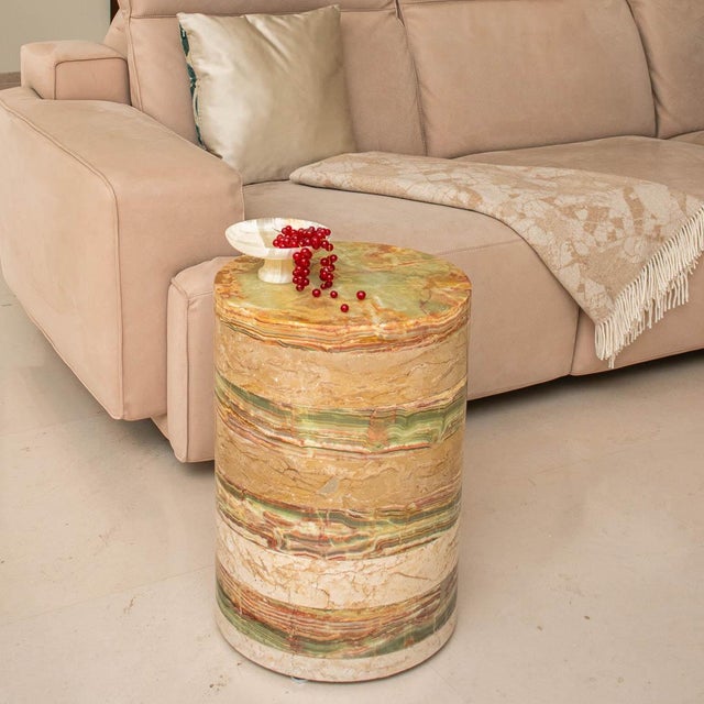 Gemstone Onyx Marble Coffee Table by Forzini For Sale - Image 7 of 13
