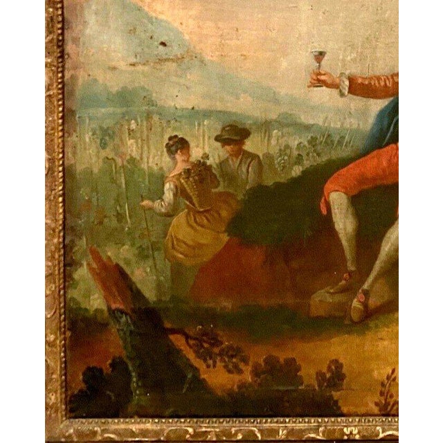 Brown Louis XV Style Overmantel Mirror in Carved Wood, 1800s For Sale - Image 8 of 12