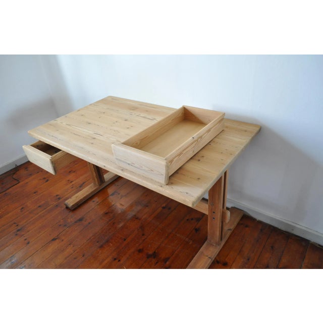 Scandinavian Modern Desk in Solid Pine, 1970s For Sale - Image 12 of 16