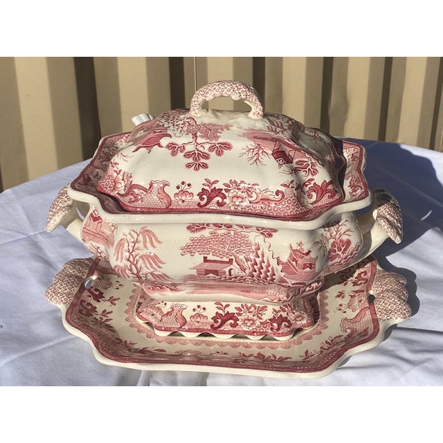 Antique Soup Tureen & Underplate 2 Pieces Chairish