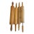 Set of 4 Vintage Wooden Rolling Pins Farmhouse Kitchen Decor For Sale